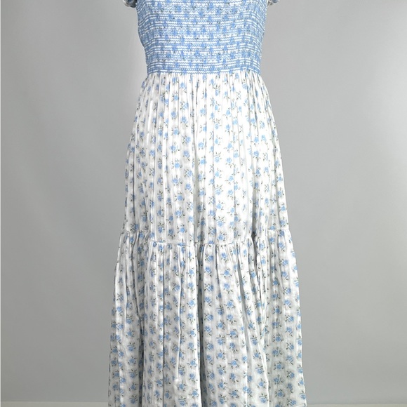 LOVESHACKFANCY Anzie powder blue maxi cottagecore dress - Picture 14 of 14